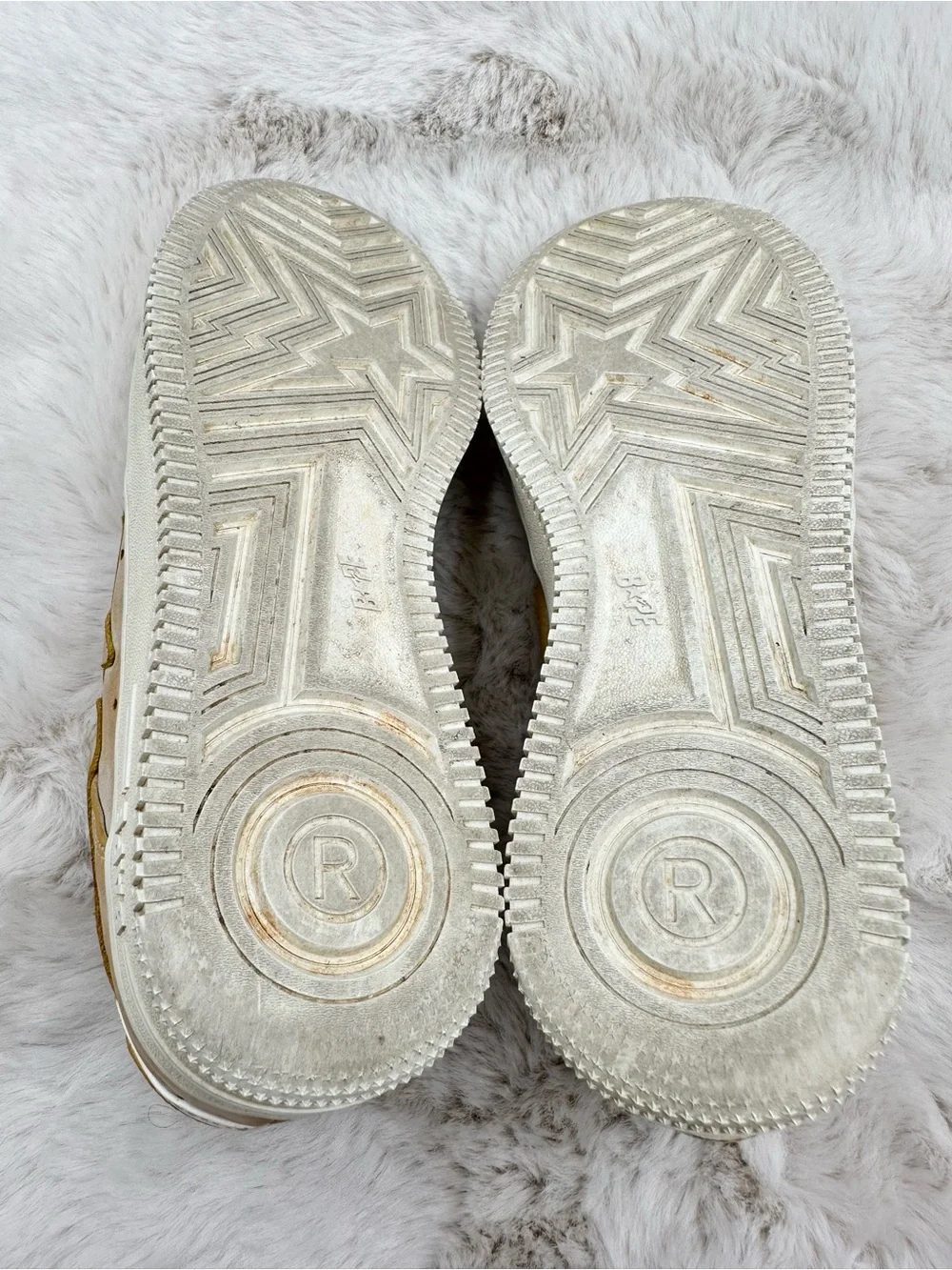 BAPE Sta Wear Away Paint Sneakers Men’s US 8.5‎ A Bathing Ape Streetwear